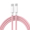 Mobile Phone Data Cable for iPhone, Android, Usb C to Type C Fast Charging PD 60W, Type C Braided Charger Cable