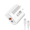 Quick Charging Type C Wall Charger 65W GaN USB C Fast Charger Phone Charger Adapter For IPhone Sams 7