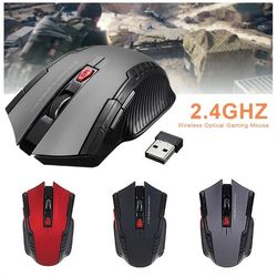 2.4ghz wireless optical mouse, usb receiver, 6 button, portable, wireless mouse for laptops