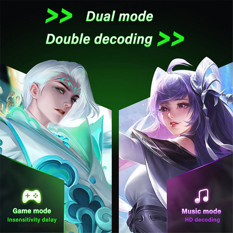 Gaming Wireless Bluetooth Earphones, In-Ear Headphones, Noise-Cancelling Airbuds, iOS and Android Universal