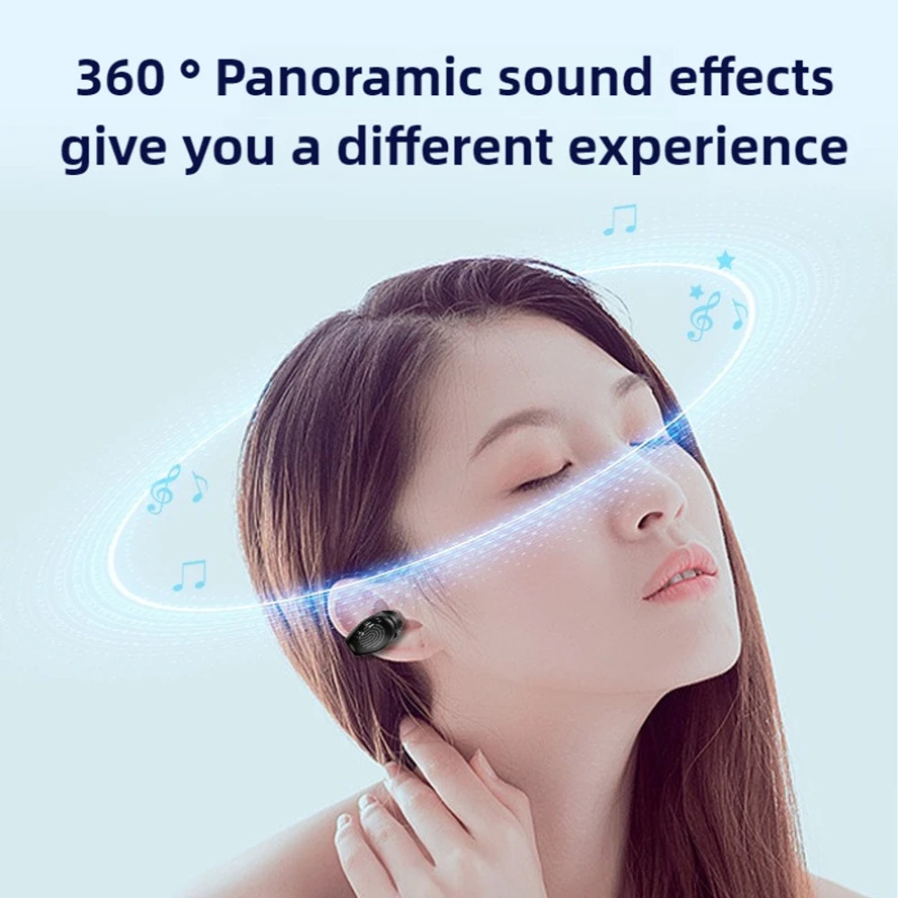 Wireless TWS Earbuds, 1Pcs Bluetooth 5.3 Earphones with Mic, Single in-Ear Sports Headset, Waterproof Earbuds