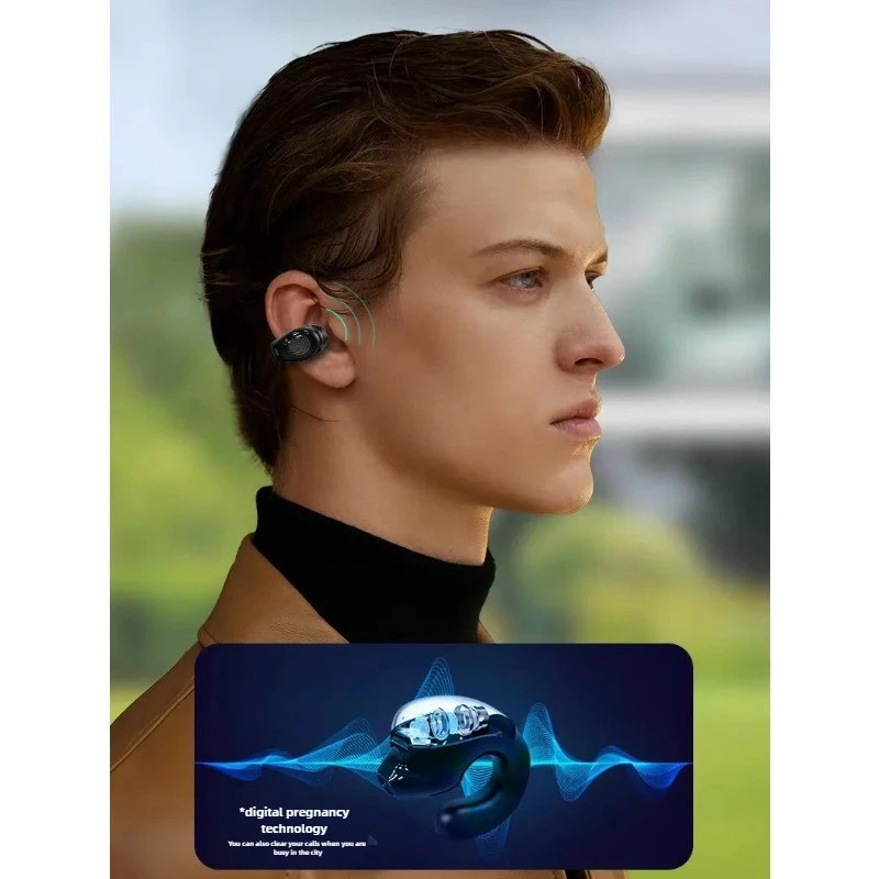 Wireless TWS Earbuds, 1Pcs Bluetooth 5.3 Earphones with Mic, Single in-Ear Sports Headset, Waterproof Earbuds