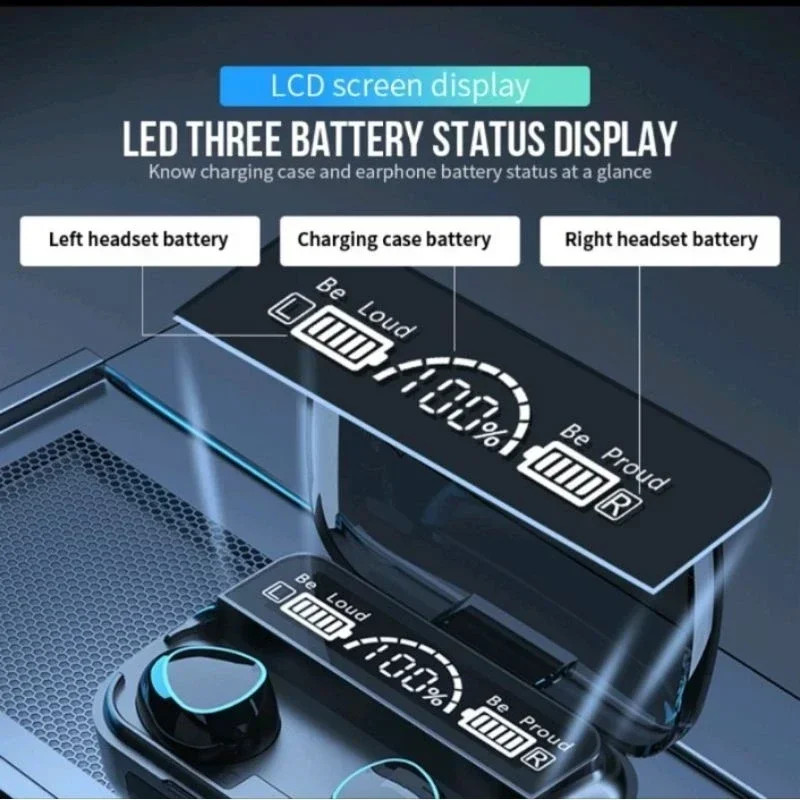 M10 TWS Wireless Earphones Bluetooth Stereo Headsets Charging Box Waterproof Headphones With BuiltI 4