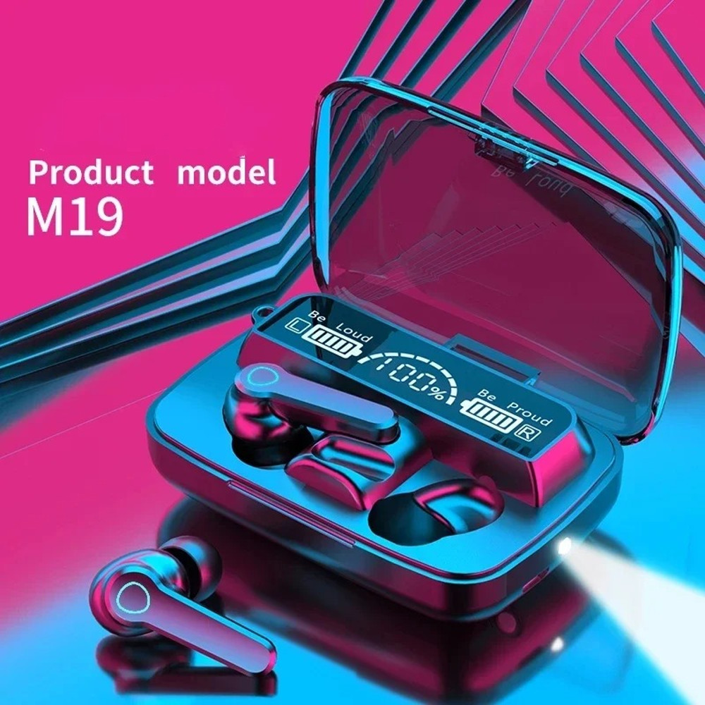 M10 Intelligent TWS Headset, Wireless Bluetooth-Compatible Earphones, Waterproof LED Display with Mic