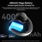 Bluetooth 5.4 Sports Earphones with Mic, Blackview AirBuds 13 OWS Ear Clip Headset, LED Display IPX7 Waterproof