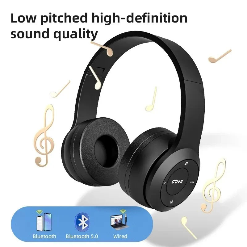 Folding Wireless Sports Headset, Stereo P47 Bluetooth 5.0 Game Headset