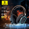 Over Ear Headphones Bluetooth 5.3, Baseus GH02 Gaming Wireless Headphone with Mic, 2.4G Wireless Cable RGB Headsets