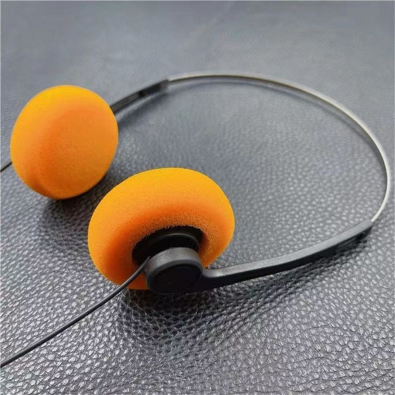 Vintage Wired Over Ear Headphone, Portable Underwire 3.5mm Music Mp3