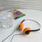 Vintage Wired Over Ear Headphone, Portable Underwire 3.5mm Music Mp3