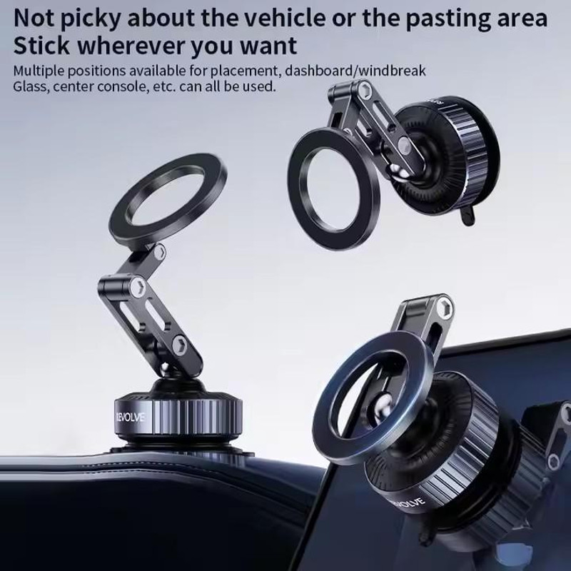 Vacuum Suction Foldable Car Phone Holder, Universal Magnetic Support Holder, Navigation Mount
