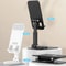 Portable Foldable, 360 Degree Rotating, Aluminum Alloy Phone Holder, Lazy Desktop Live Bracket, Metal Phablet Stand