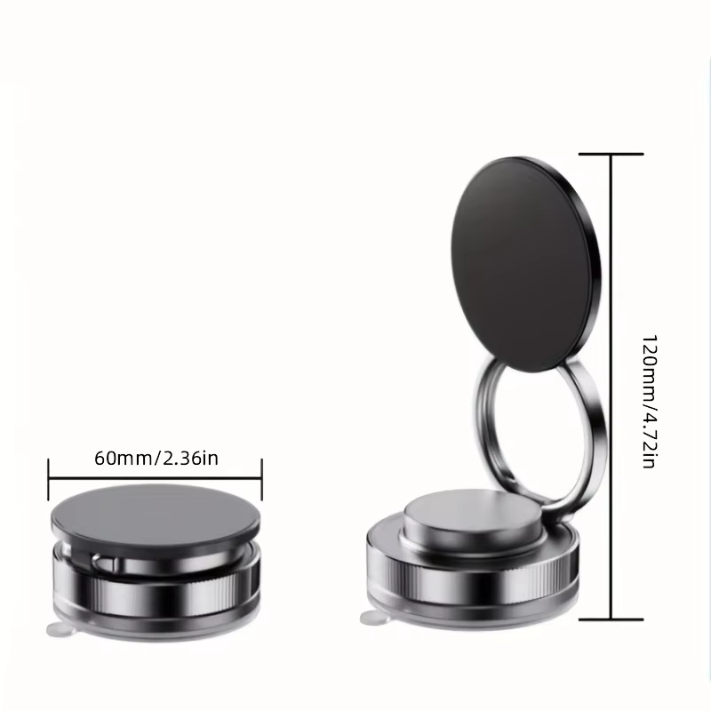 Mobile Phone Holder 360 Degree Rotating Vacuum Suction Cup Strong Magnetic Adsorption Car Phone Sta 1