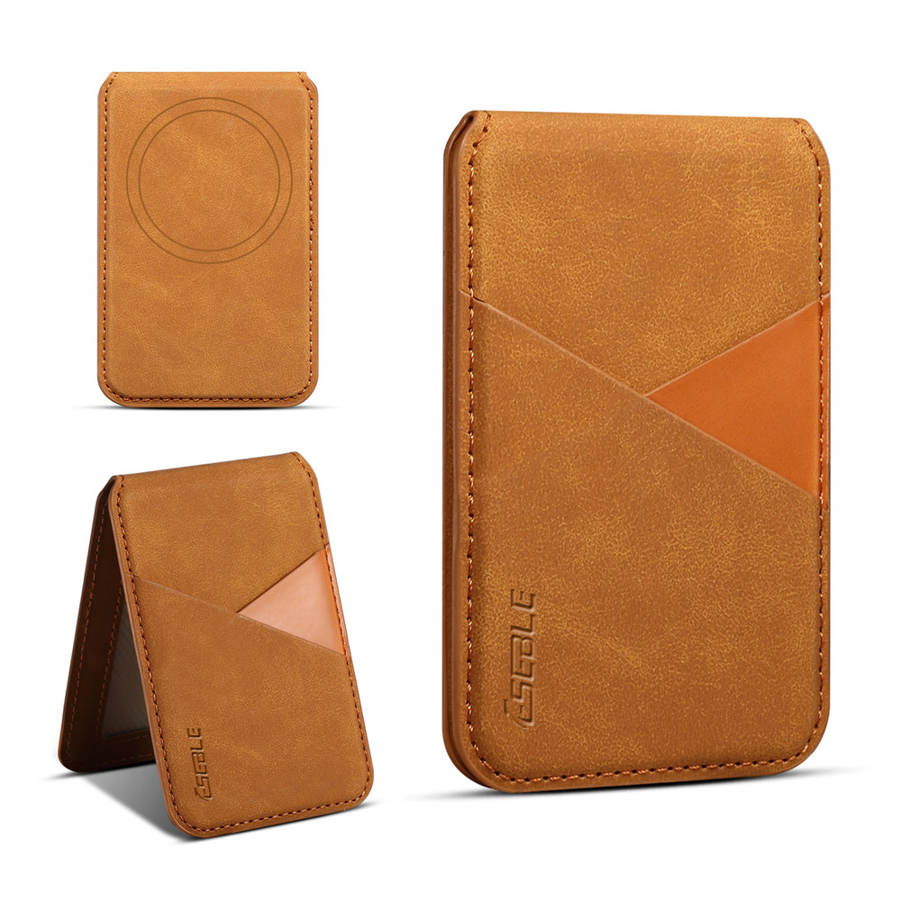 Magnetic Detachable Leather Wallet Phone Holder For Magsafe IPhone NonSlip ID Card Bank Cover 5