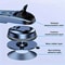 Foldable Mobile Phone Holder, 360 Degrees Rotatable Multifunctional Car Phone Holder, Car Navigation Stand with Suction