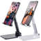 Foldable Portable Adjustable Phone Stand For Desk Compatible With IPhone And All Smartphones 0