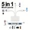 USB30 Type C Ligting OTG Camera Adapter 8 In 1 Universal Card Reader SD TF Slots Android IPhone IPa 1