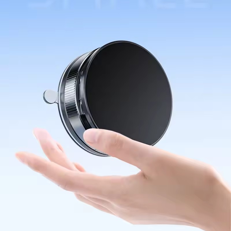 360 Degree Rotating Magnetic Phone Holder Strong Magnetic Adsorption Car Phone Stand Vacuum Suction 4
