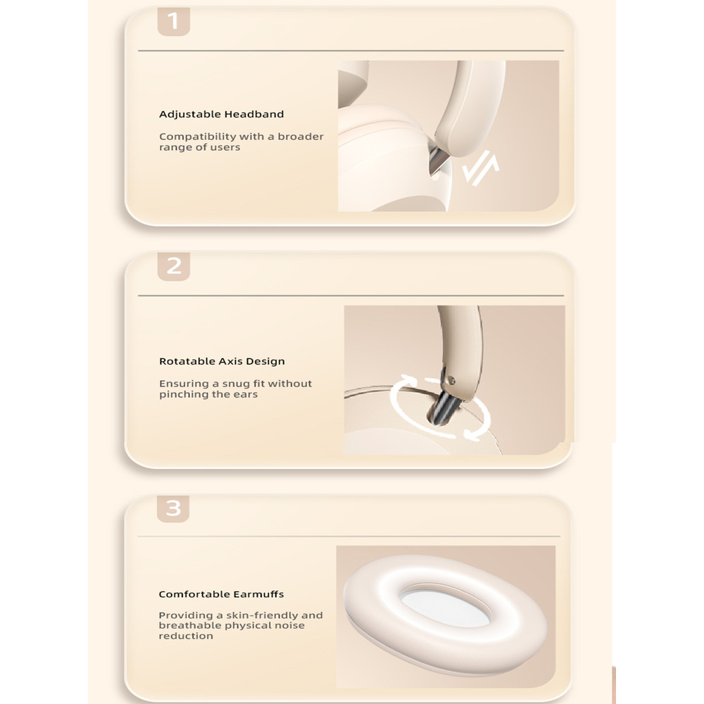 High-quality wireless calls, over-ear Bluetooth headphones, long-life sports, gaming and music listening Bluetooth