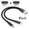 Fast Charging Cable 12m 2in1 Data Cable Type C Micro Y Splitter 5A Samsung Huawei Xiaomi Wire Cords 5
