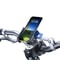 Motorcycle Handlebar Mobile Phone Mount Clip, Bike Phone Holder Stand, Shockproof GPS Bracket for 4.5-7.0 inch Phones