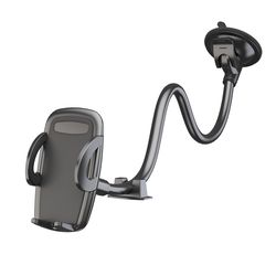 gooseneck long arm phone mount holder, solid car truck, anti shake stabilizer compatible all cell phones