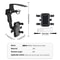360 Degree Rotatable Retractable Phone Mount Stand, Universal Clip Car Phone Holder, GPS Dash Cam Smartphone Bracket