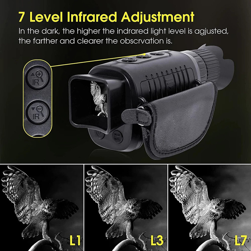 Infrared Camera 10X Digital Zoom Hunting Telescope Monocular Night Vision Device 1080P HD Outdoor S 3