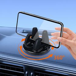 universal mobile phone holder, 360° rotatable car mount stand, non-slip gps navigation bracket