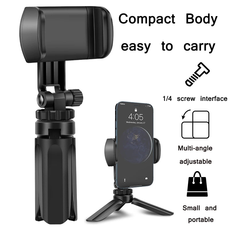 Mini Desktop Tripod Portable Tripod Multiangle Adjustment Smartphone Live Camera Stabilizer Bracket 2