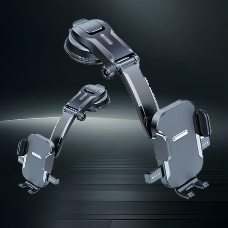 Nano Flexible Silicone Car Phone Holder, 360° Rotation, Foldable Storage, Charging Port Friendly