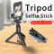 Mini Tripod Bluetooth Selfie Stick, Extendable Monopod Remote Shutter For iPhone Samsung Xiaomi Phone Holder