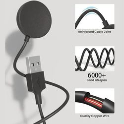 portable usb cable fast charging dock station, magnetic watch wireless charger, samsung galaxy watch