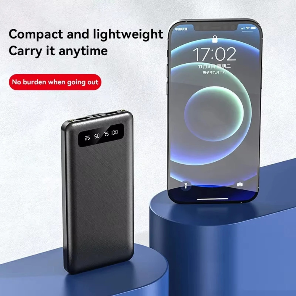 High Capacity Power Bank Super Fast Charging Battery Digital Display For IPhone Samsung Huawei Xiao 1