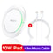 Wireless Charger 10W Fast Charging Pad For IPhone Qi USB Charger For Samsung 7