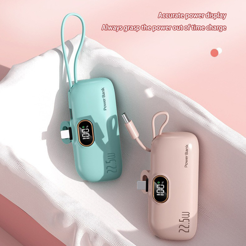 Portable Fast Charging, Mini Convenient Mobile Power Bank, External Battery for iPhone Samsung Xiaomi