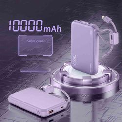 66w fast charging power bank, type-c cable external battery, mobile power supply for iphone