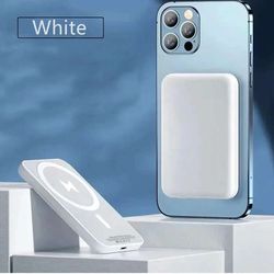 portable magsafe power bank, wireless charger for iphone, auxiliary spare external magnetic battery pack