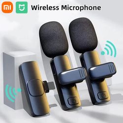portable audio video recording mini mic for iphone, xiaomi wireless bluetooth microphone, live broadcast gaming phone