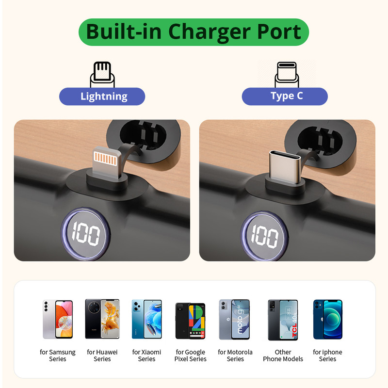 Power Bank For IPhone Samsung Xiaomi Powerbank Fast Charging Portable Charger External Battery Type 2