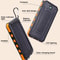 Portable Solar Power Bank, Outdoor Large Capacity Mobile Phone Charger with Flashlight, Fast Charging External Battery
