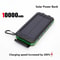 Portable Solar Power Bank, Outdoor Large Capacity Mobile Phone Charger with Flashlight, Fast Charging External Battery
