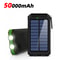 Outdoor Waterproof Solar Power Bank Two Way Fast Charging Power Bank Flashlight Portable Charger Fo 9
