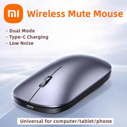 wireless silent click xiaomi mouse, type-c charging, office & laptop use