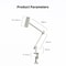 Metal Tablet Holder Adjustable Phone Stand Desk Mount Arm 47129 Inch IPad Xiaomi Huawei Samsung Kin 3