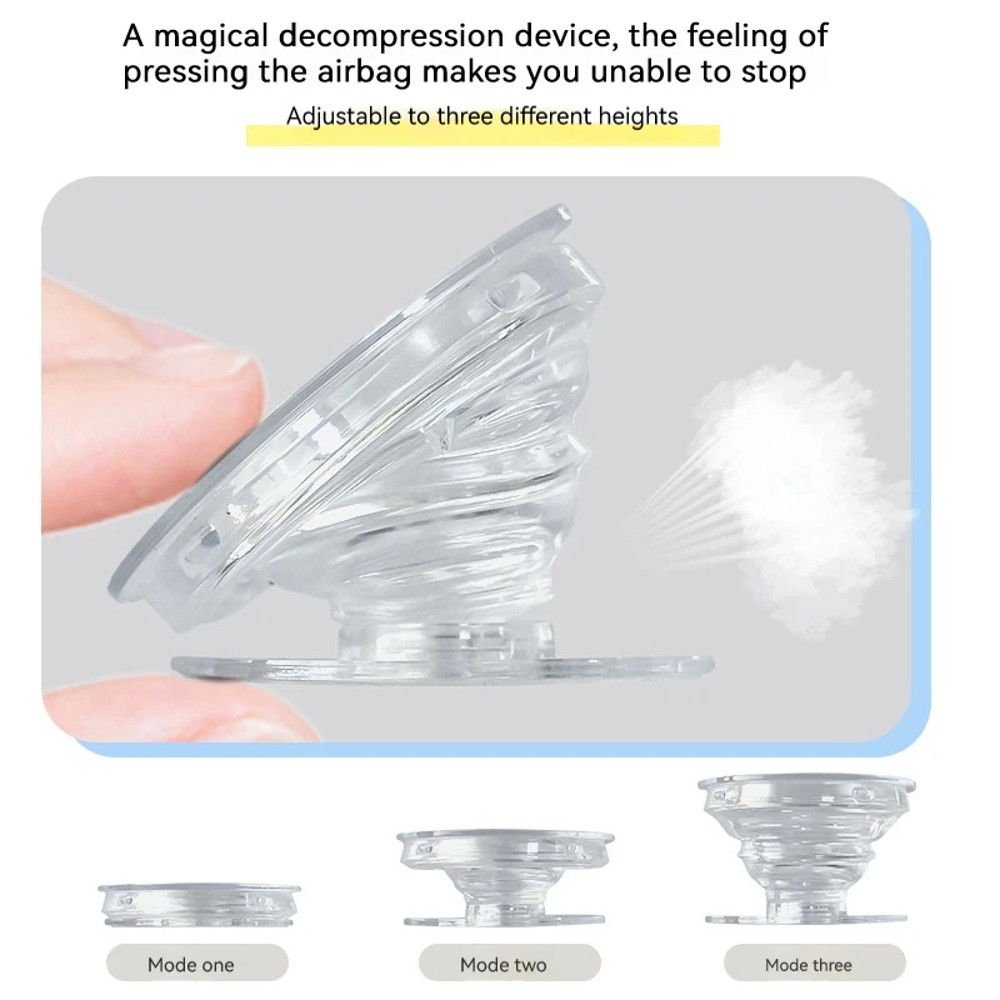 Lazy Mobile Phone Stand, Transparent Airbag Holder, Retractable Phone Holder, Superior Phone Accessories