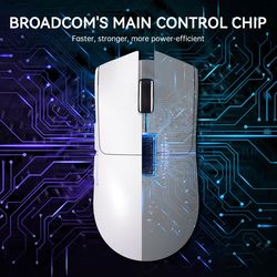 lightweight wireless gaming mouse attack shark x11, rgb backlight charging, up to 22k dpi