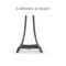 Universal Foldable Tablet Stand, Vertical Laptop Dock, Desktop Stand for Macbook Air, Pro, iPad, Dell Notebook Holder