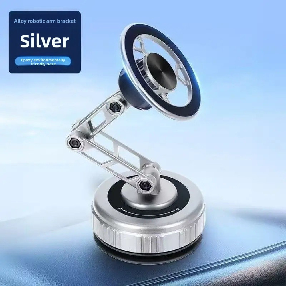 Mechanical Arm Car Phone Holder, Universal Navigation Mount, Three-Axis Foldable 360 Rotating Magnetic Suction Stand