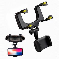 foldable car phone bracket support, rearview mirror mount holder, adjustable gps navigation stand for smartphones