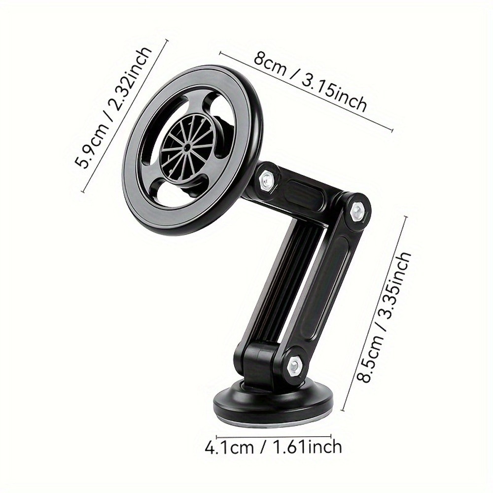 Magnetic Wall Mount Universal Car Phone Holder Rotatable Waterproof PC Material Compatible With All 3